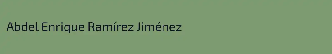 Abdel Enrique Ramírez Jiménez